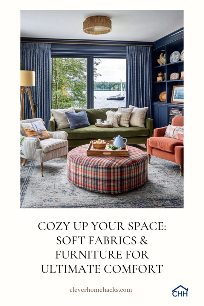 Cozy Up Your Space Soft Fabrics & Furniture for Ultimate Comfort