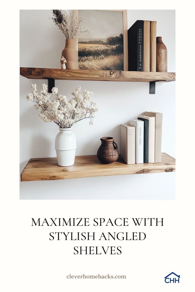 Maximize Space with Stylish Angled Shelves