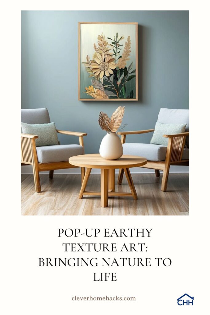 Pop-Up Earthy Texture Art Bringing Nature to Life