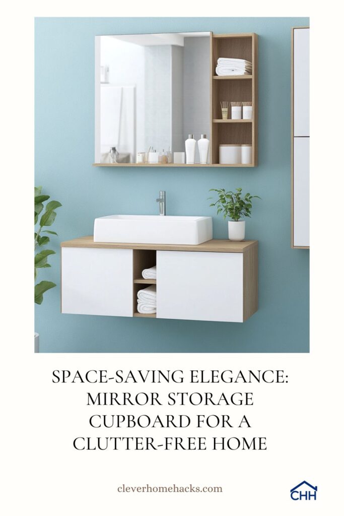 Space-Saving Elegance Mirror Storage Cupboard for a Clutter-Free Home